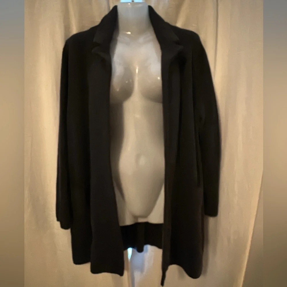 J.CREW Open-Front Sweater Blazer Cardigan Size L 100%Wool